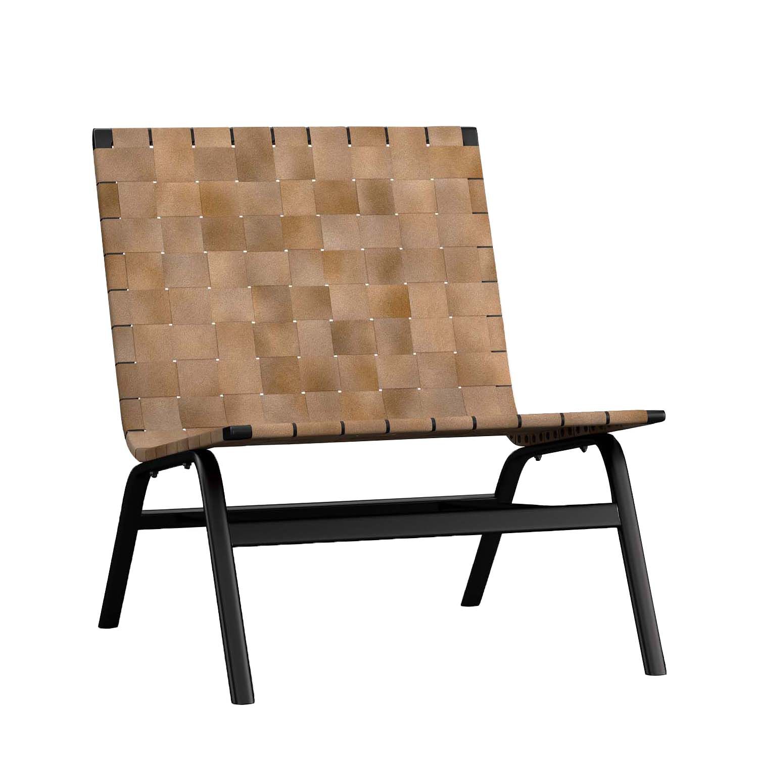 Pottery Barn Shay Woven Leather Armchair Light Caramel Ballantynes Department Store
